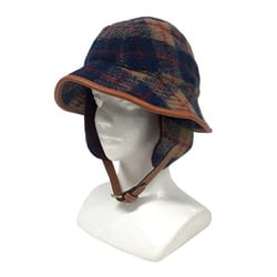 GUCCI 727244 58 M Check Hat Brown Unisex