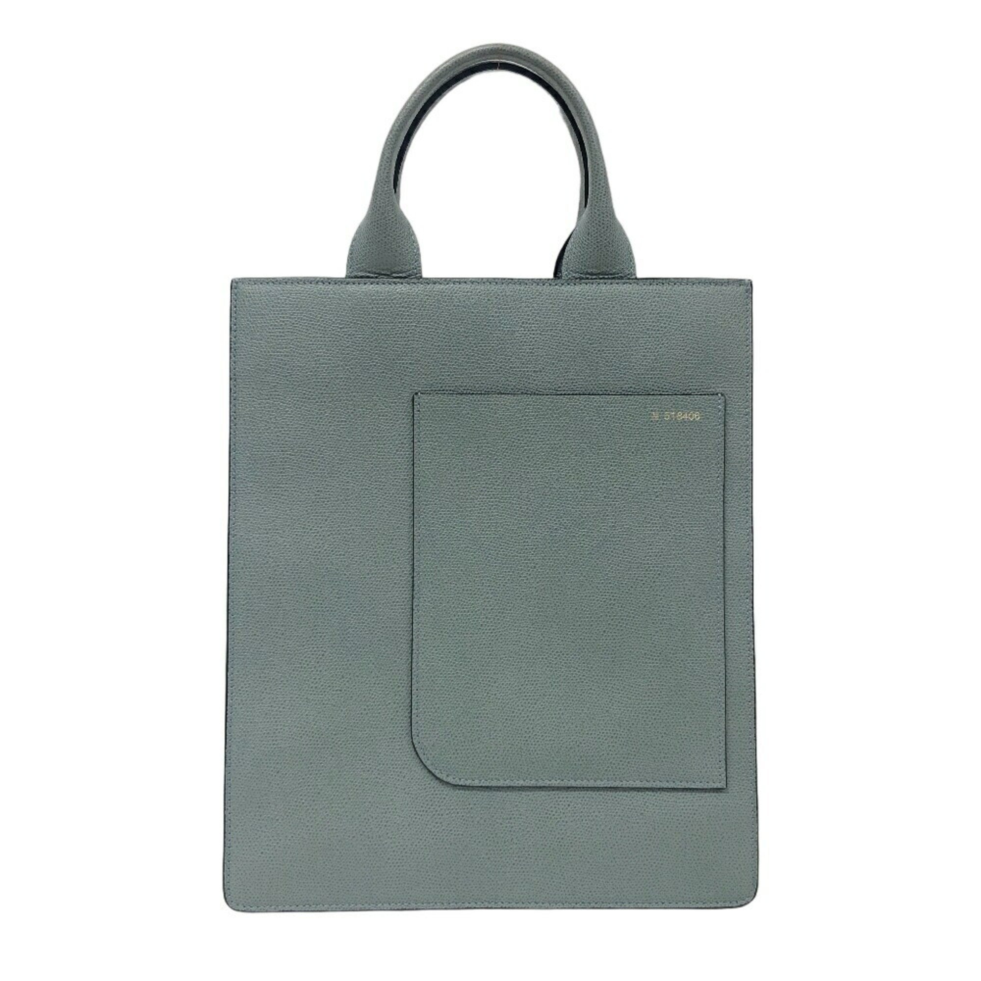 Valextra Boxy Tote Bag Blue Women's