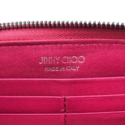 JIMMY CHOO Jimmy Choo Philippa Round Star Studs Long Wallet Pink Women's