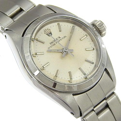 Rolex ROLEX Oyster Perpetual Watch 6623 Stainless Steel Automatic Silver Dial Ladies