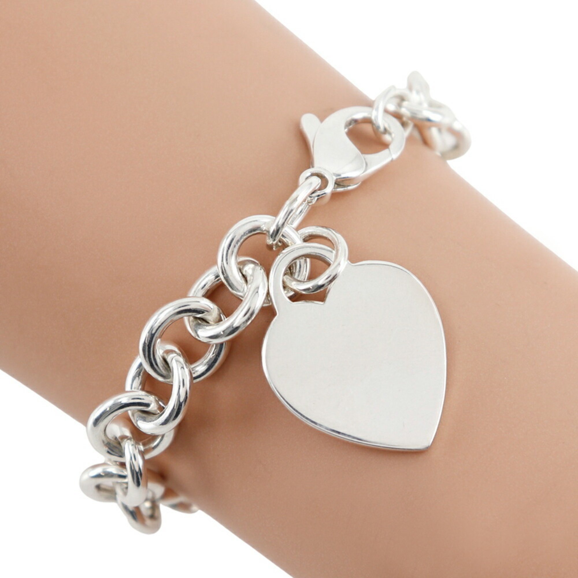 Tiffany & Co. Return to Bracelet Heart Silver 925 Approx. 32.0g TIFFANY Women's I213023161