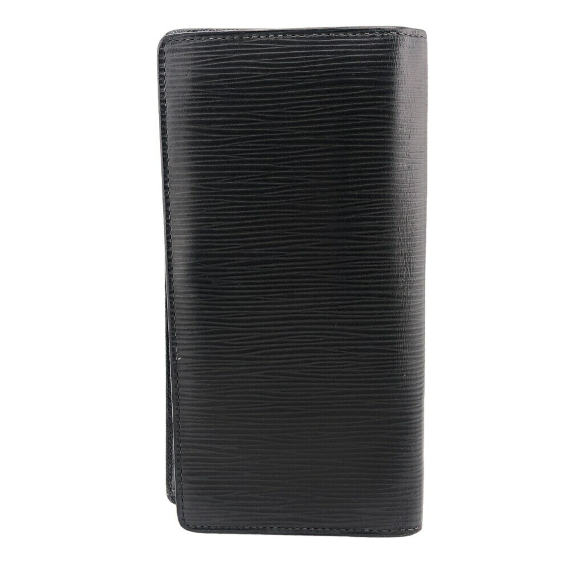 LOUIS VUITTON M60622 Portefeuille Brazza Epi Long Wallet Black Men's