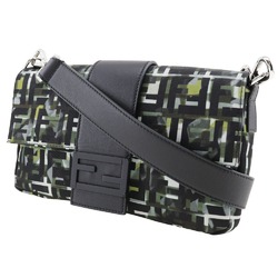 FENDI Mamma Bucket Shoulder Bag 3WAY Body Clutch Zucca Camouflage Pattern 7V72 Nylon Black 3way Type Unisex