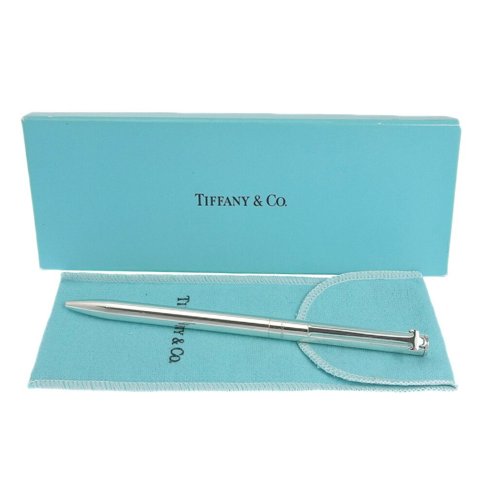 Tiffany TIFFANY&Co. T clip ballpoint pen Silver 925 _