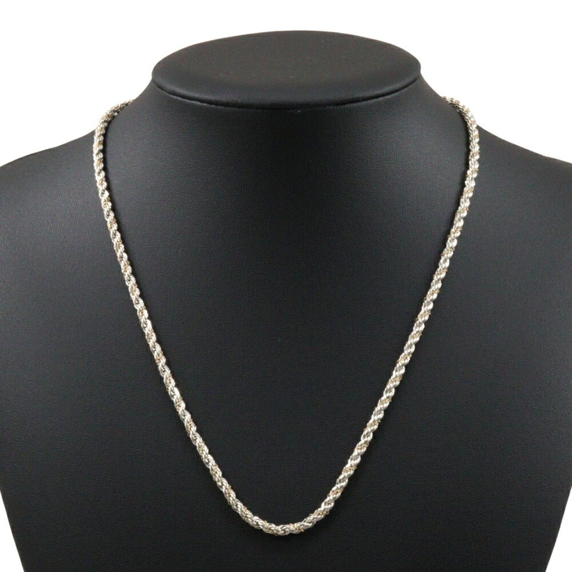 Tiffany & Co. Rope twist necklace, 925 silver x 18K yellow gold, approx. 14.5g, for women, I213023207