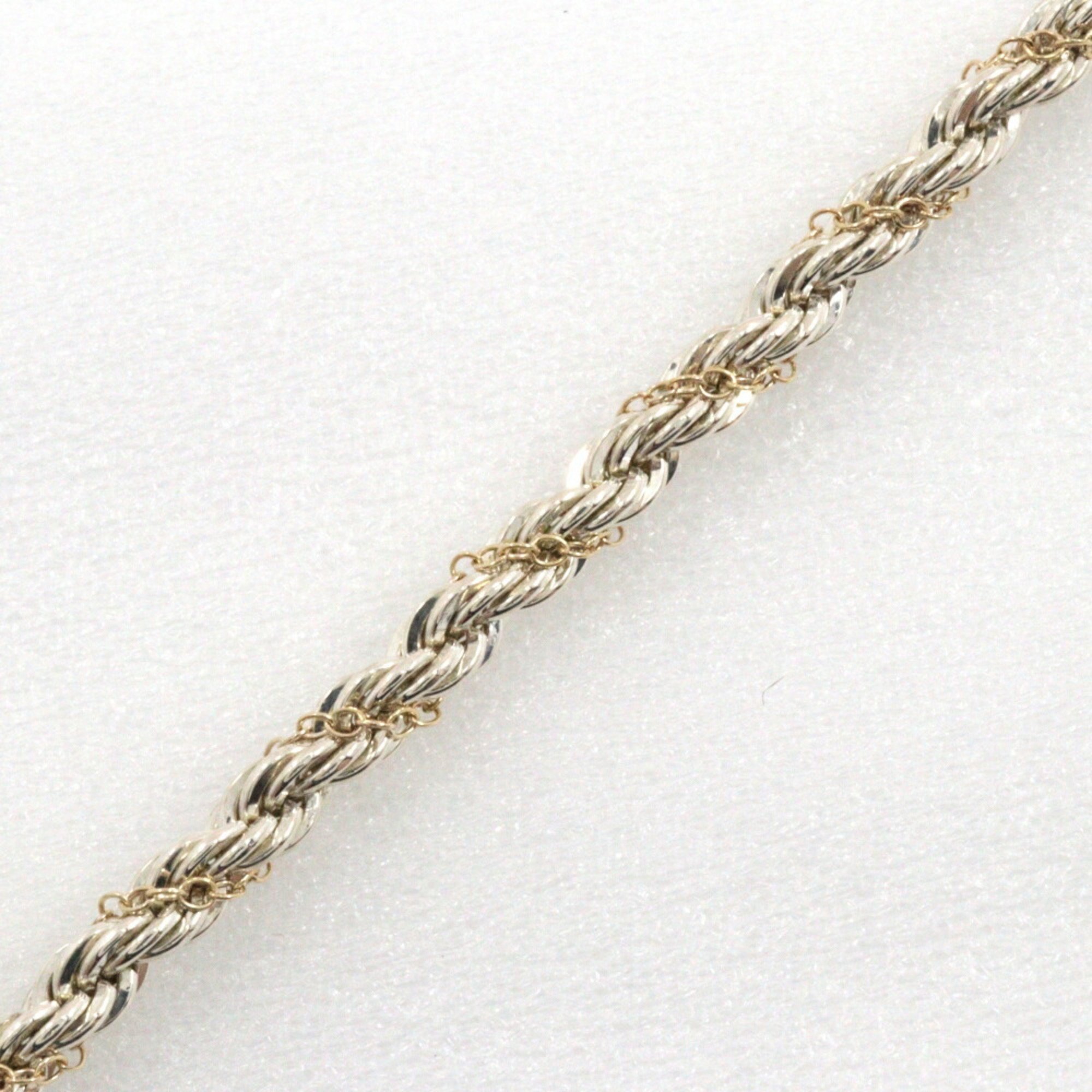 Tiffany & Co. Rope twist necklace, 925 silver x 18K yellow gold, approx. 14.5g, for women, I213023207