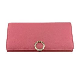 BVLGARI Clip Long Wallet Pink Women's