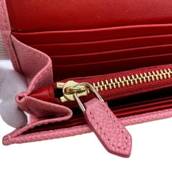 BVLGARI Clip Long Wallet Pink Women's