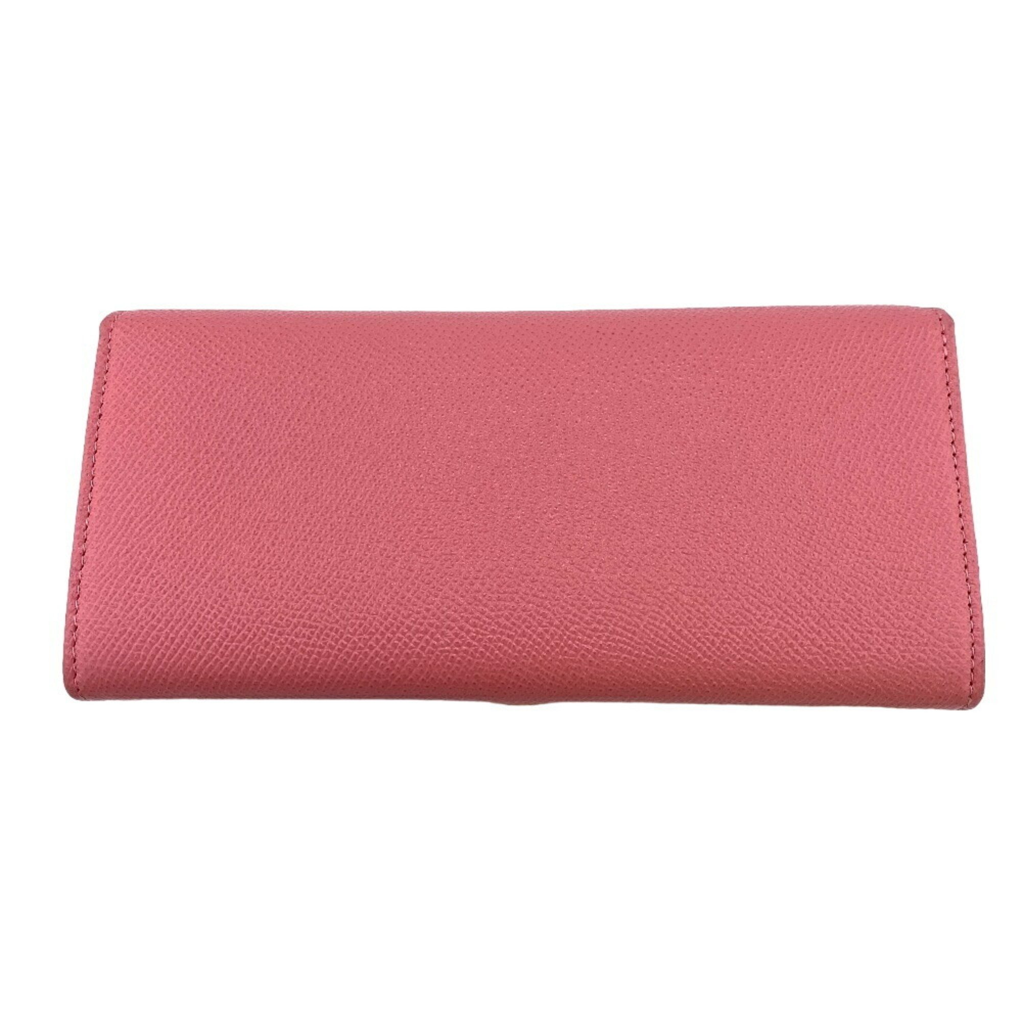 BVLGARI Clip Long Wallet Pink Women's