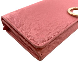 BVLGARI Clip Long Wallet Pink Women's