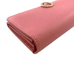 BVLGARI Clip Long Wallet Pink Women's