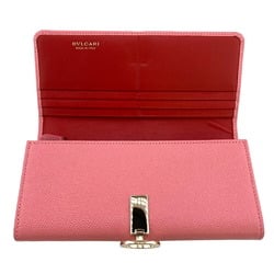 BVLGARI Clip Long Wallet Pink Women's