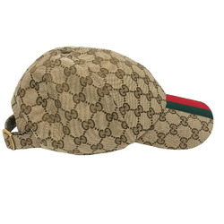 GUCCI 789016 GG Baseball Cap XL 60 Sherry Line Brown Unisex