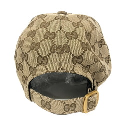 GUCCI 789016 GG Baseball Cap XL 60 Sherry Line Brown Unisex