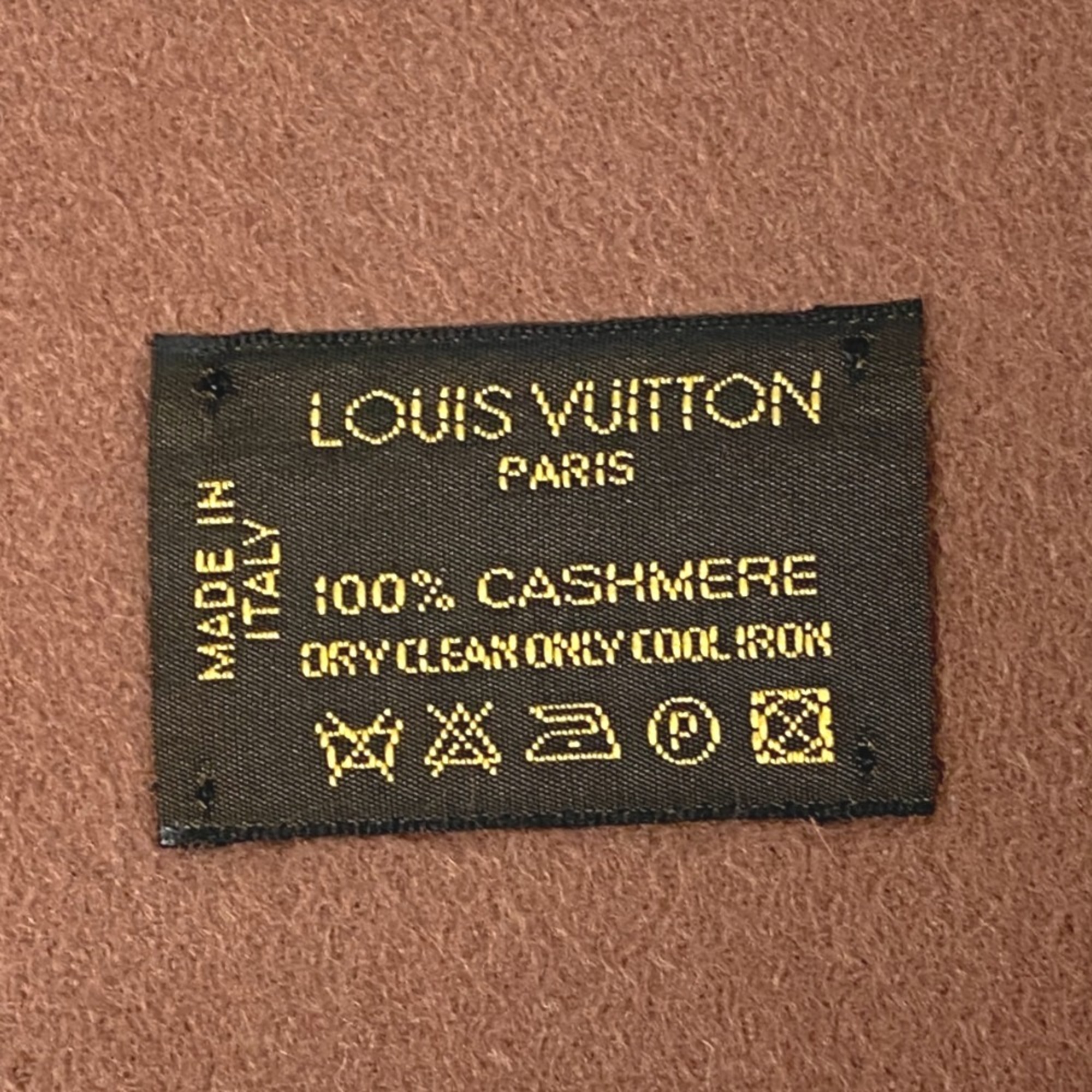 LOUIS VUITTON Louis Vuitton Echarpe Gelam LV Scarf Brown Unisex