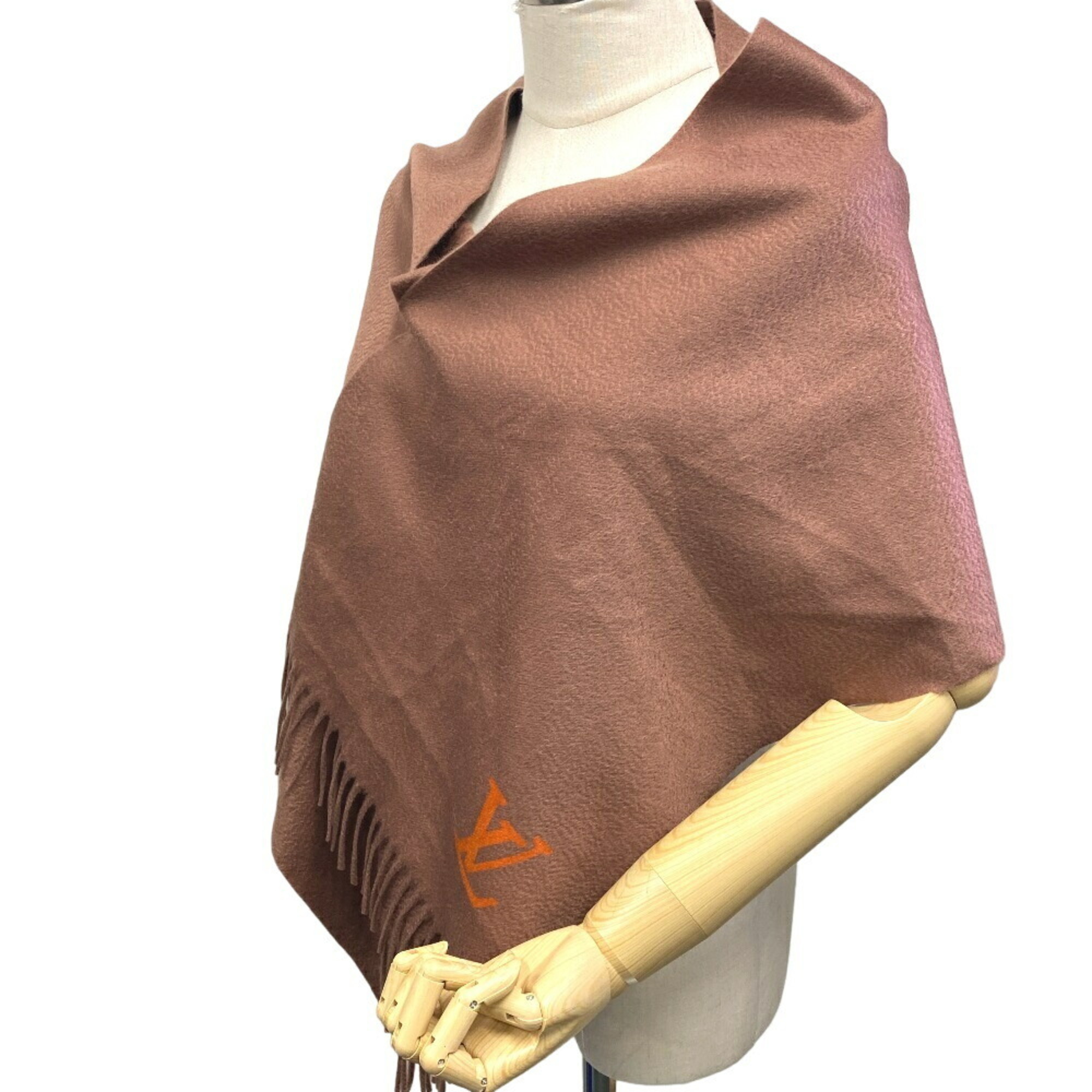 LOUIS VUITTON Louis Vuitton Echarpe Gelam LV Scarf Brown Unisex