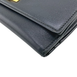 FENDI M0308-1D5-169-9834 Peekaboo Selleria Long Wallet Black Women's