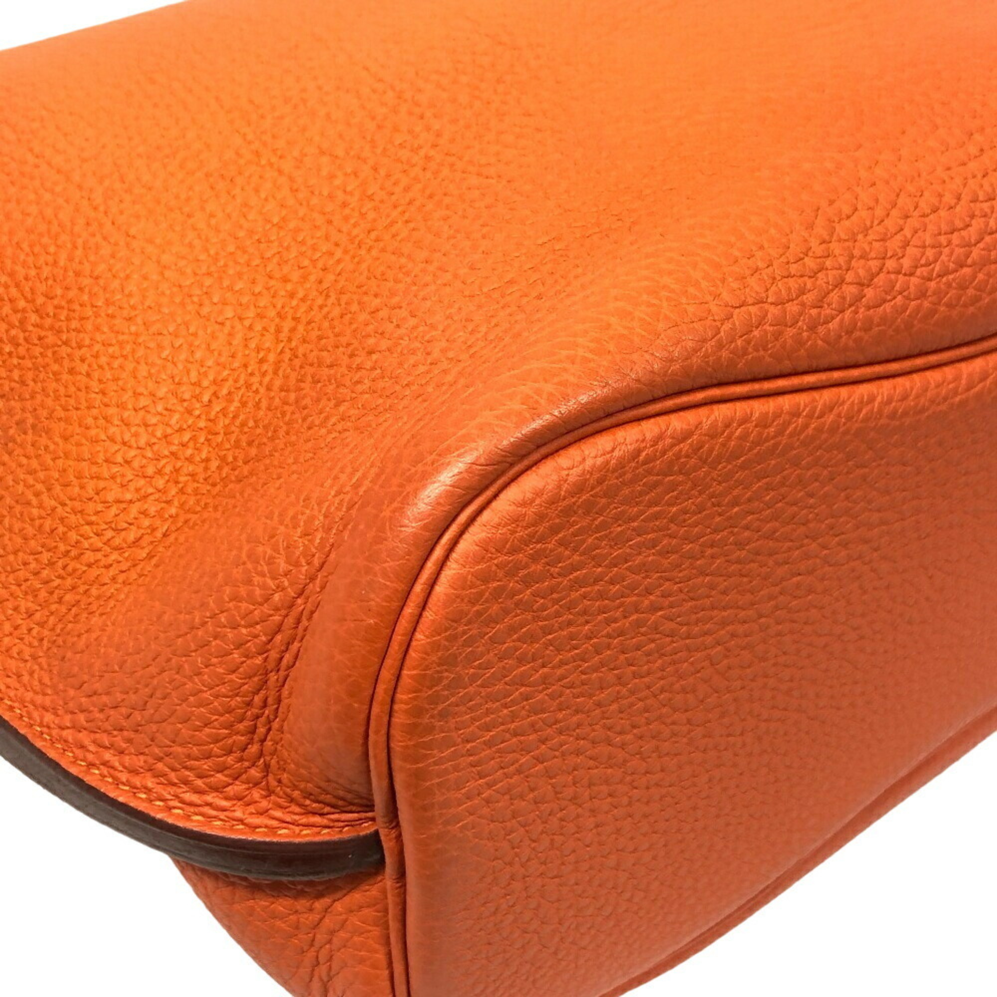 HERMES Hermes So Kelly 26 Tote Bag Orange Women's