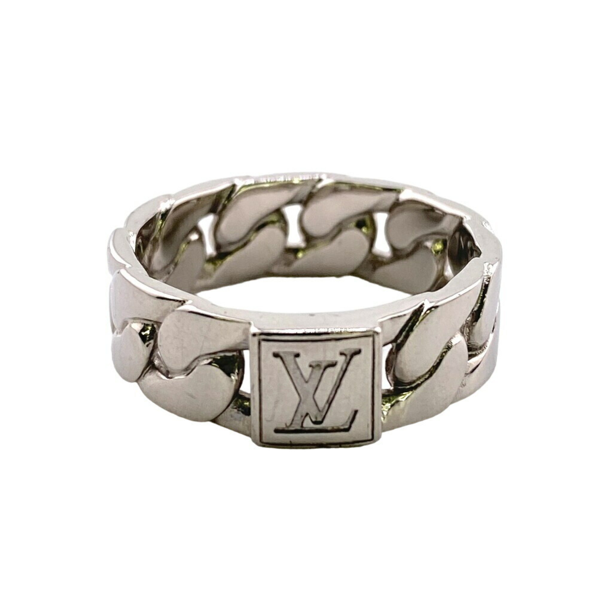 LOUIS VUITTON M1533M Ring, LV Mosaic Chain M Silver, Unisex