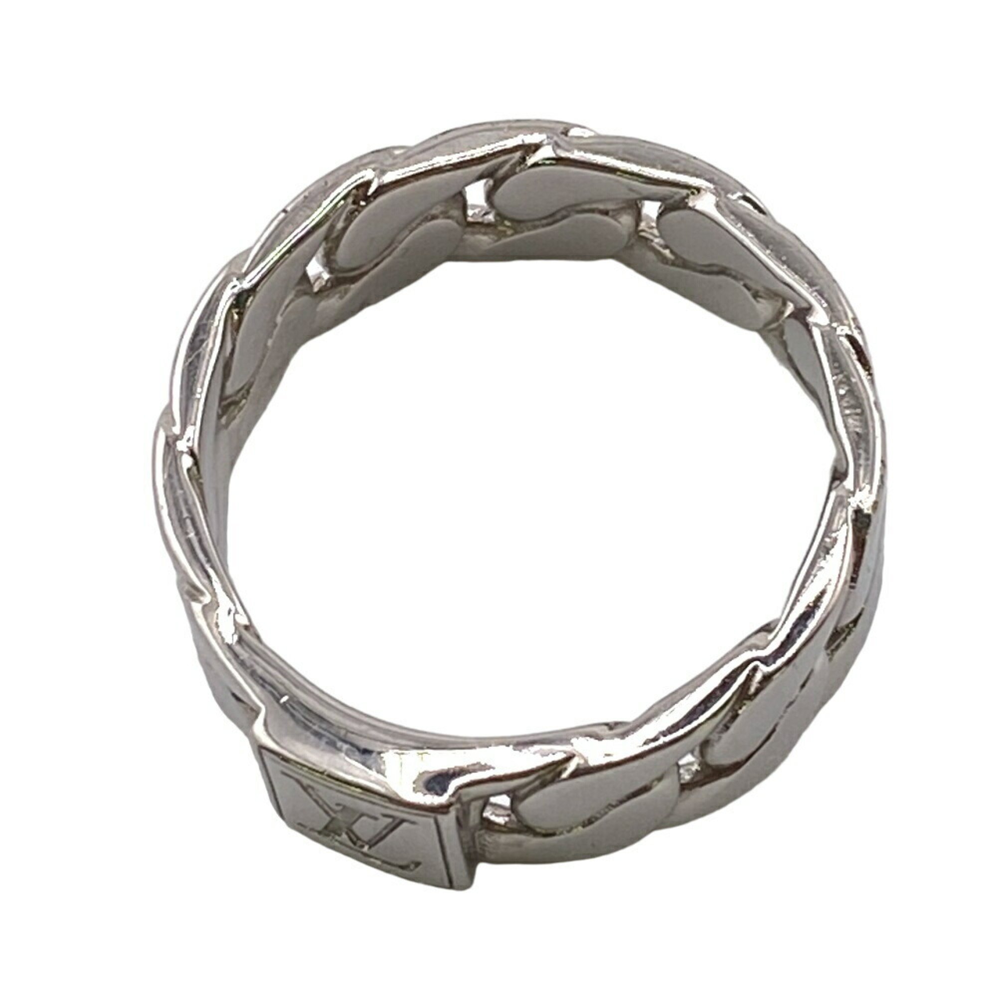 LOUIS VUITTON M1533M Ring, LV Mosaic Chain M Silver, Unisex