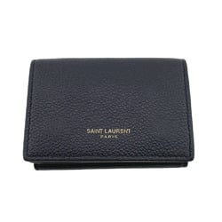 SAINT LAURENT TGN678272 Compact Wallet Tri-fold Black Women's