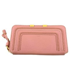 Chloé Chloe Marcie Round Long Wallet Pink Women's