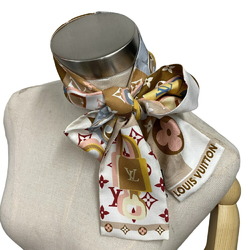 LOUIS VUITTON M77674 Bandeau LV Unlocked Scarf Muffler Beige Women's