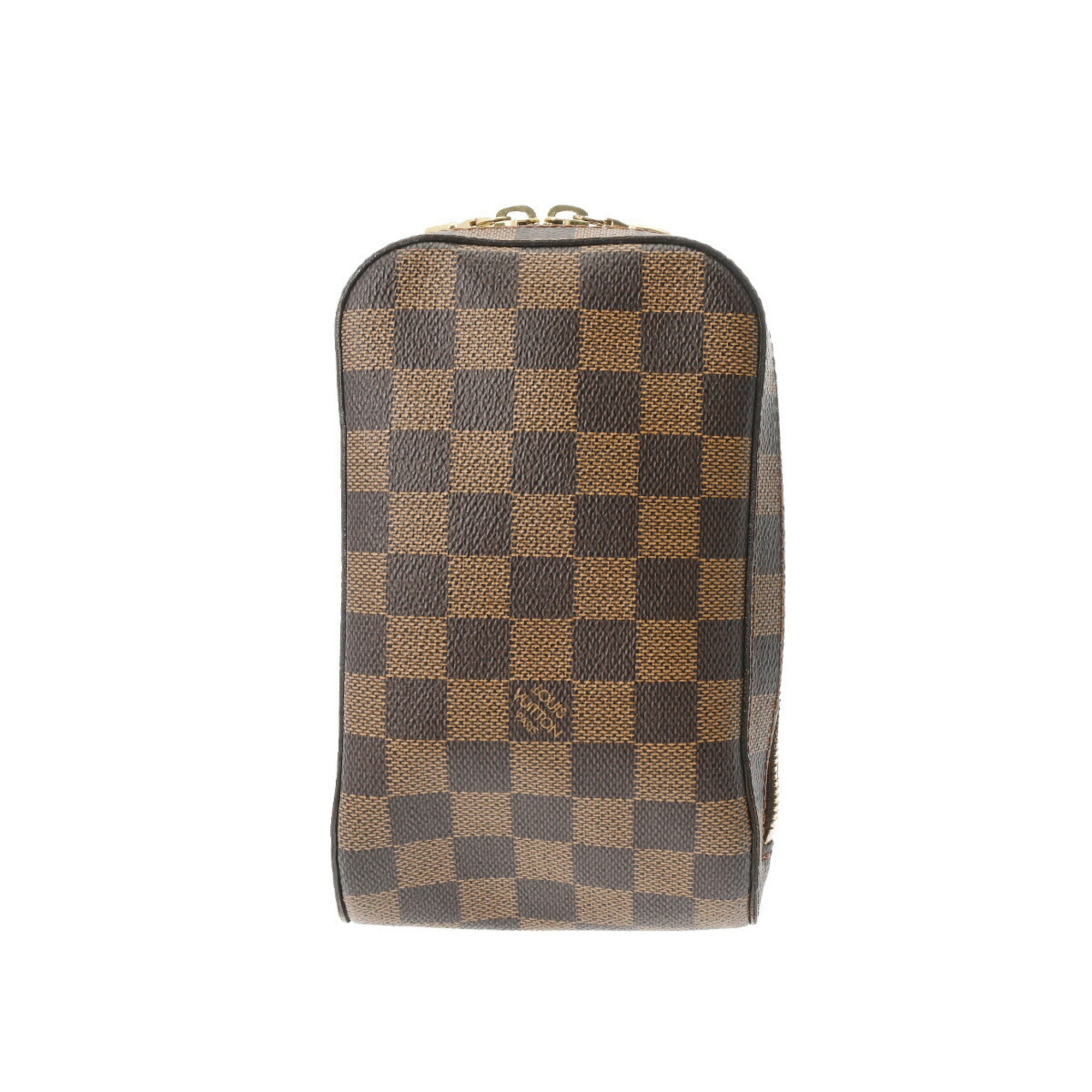 LOUIS VUITTON Louis Vuitton Damier Geronimos Mid-term Brown N51994 Unisex Canvas Shoulder Bag