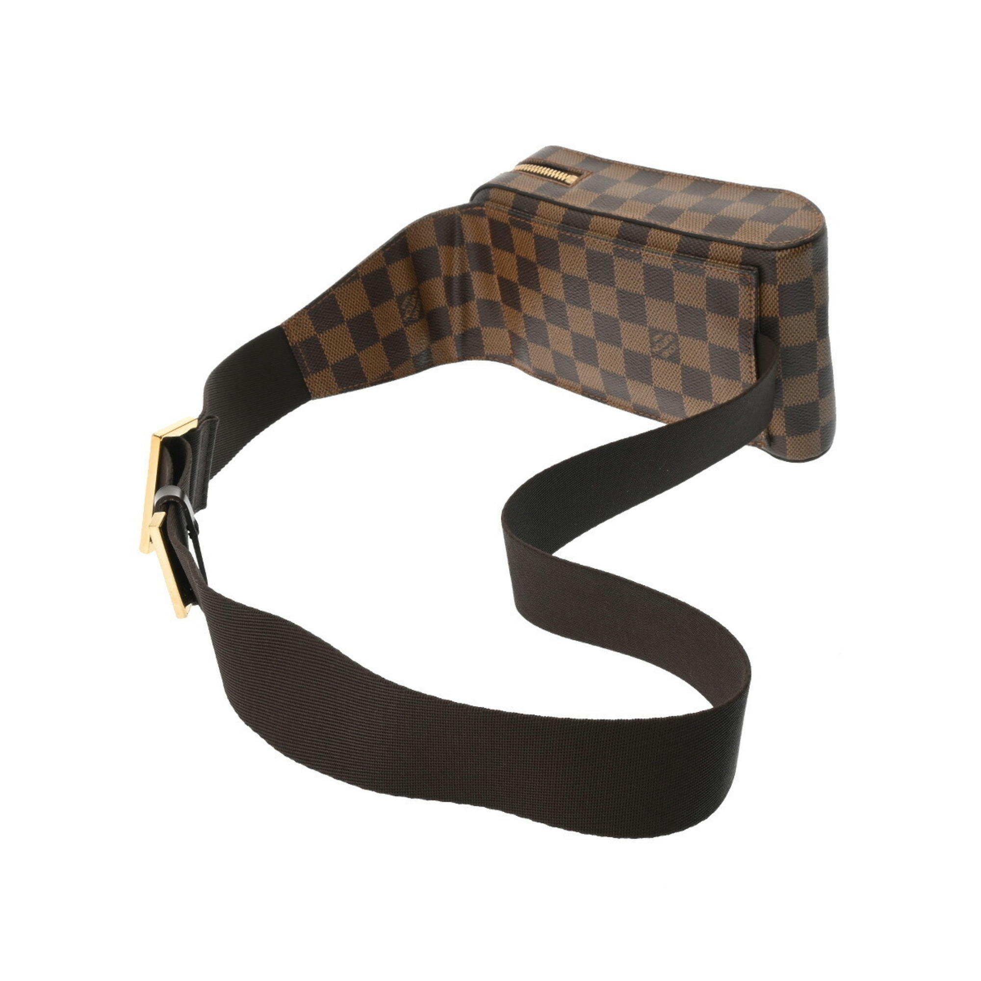 LOUIS VUITTON Louis Vuitton Damier Geronimos Mid-term Brown N51994 Unisex Canvas Shoulder Bag