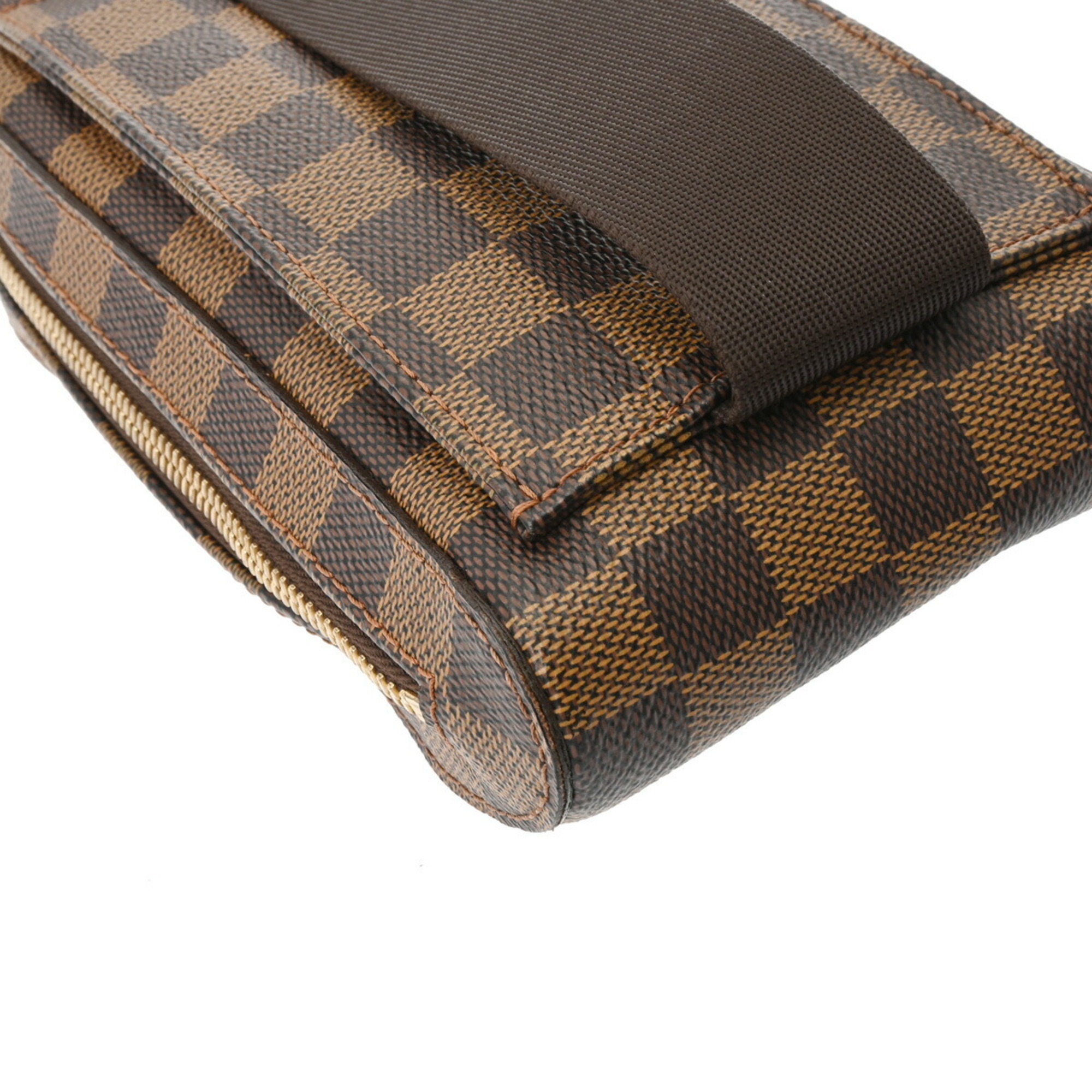 LOUIS VUITTON Louis Vuitton Damier Geronimos Mid-term Brown N51994 Unisex Canvas Shoulder Bag