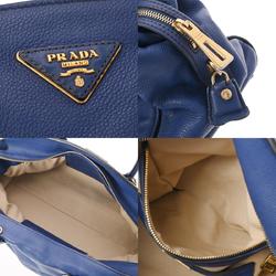 PRADA Prada Tote Bag Dark Blue Women's Leather Handbag