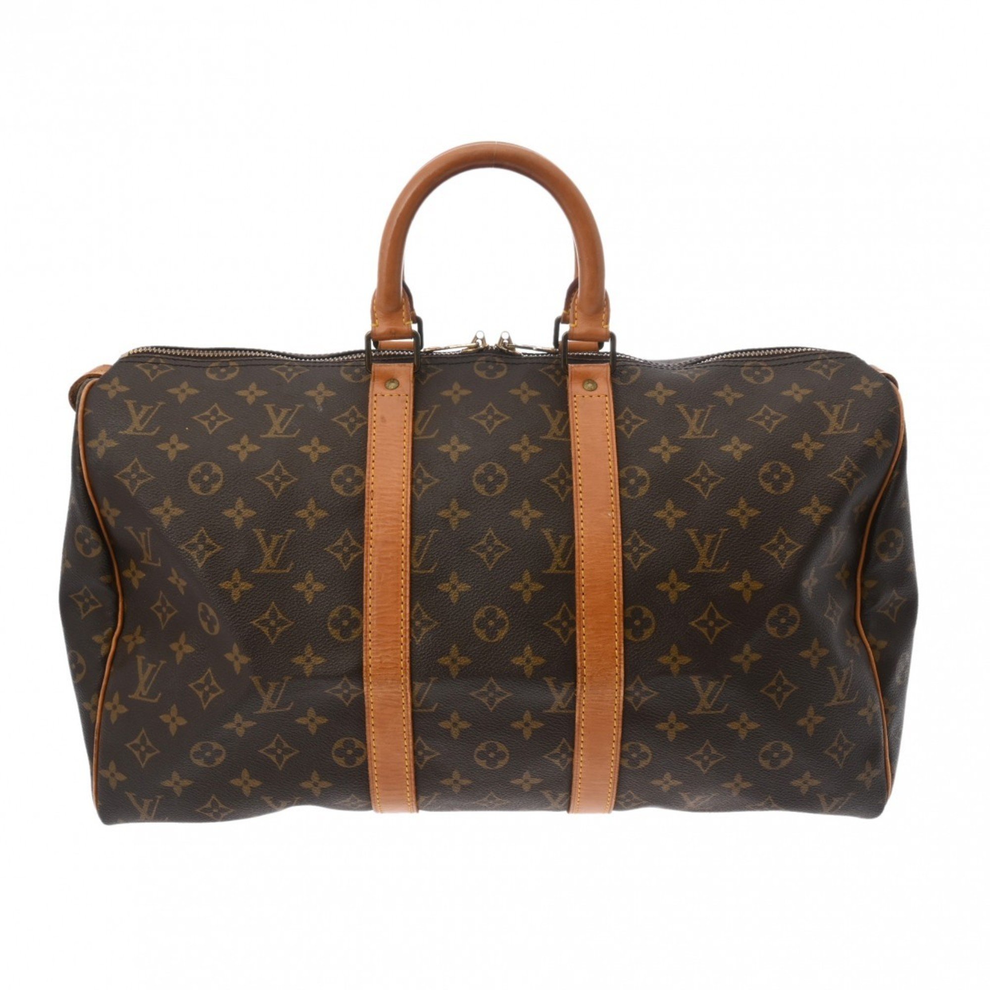 LOUIS VUITTON Louis Vuitton Monogram Keepall 45 Brown M41428 Unisex Canvas Boston Bag