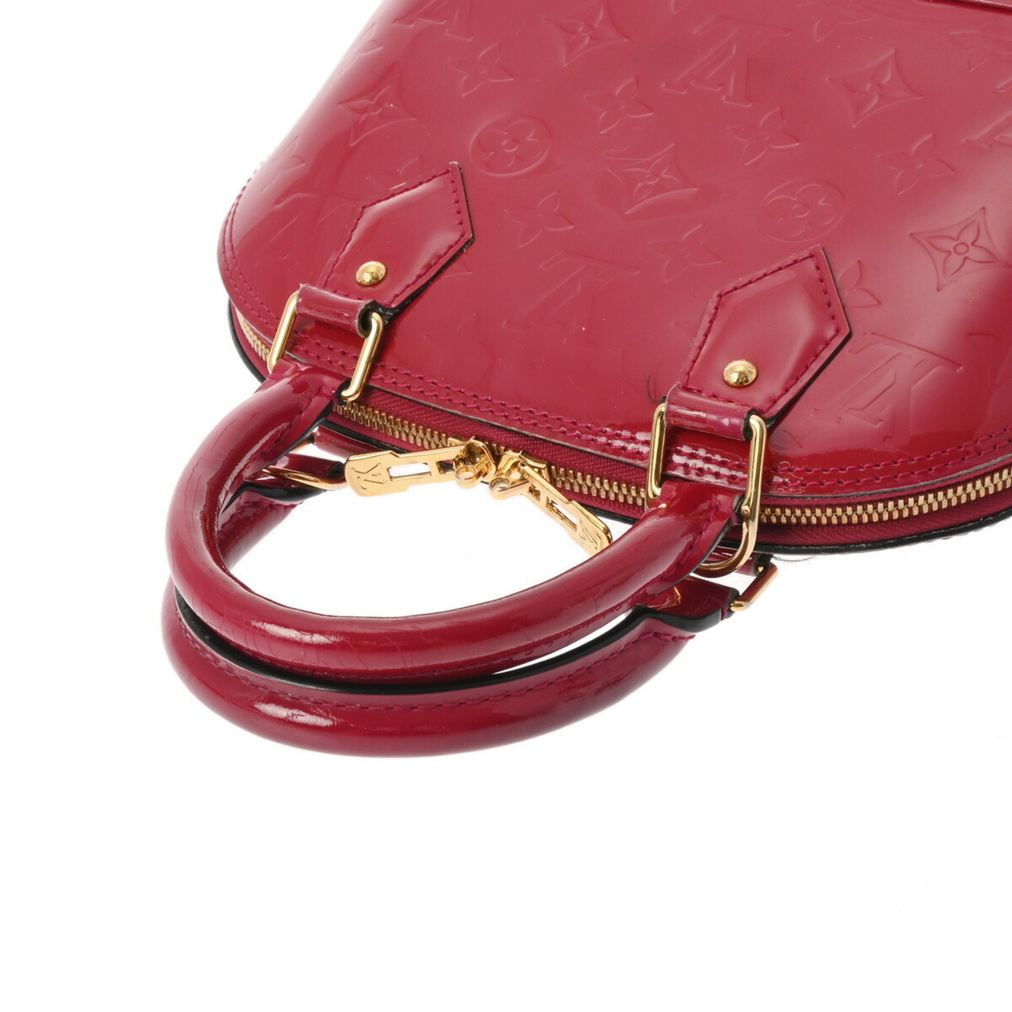 LOUIS VUITTON Vernis Alma BB Rose Indien M91771 Women's Monogram Handbag