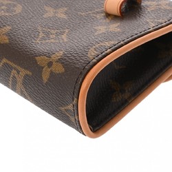 LOUIS VUITTON Louis Vuitton Monogram Pochette Florentine Belt L Brown M51855 Women's Canvas Waist Bag