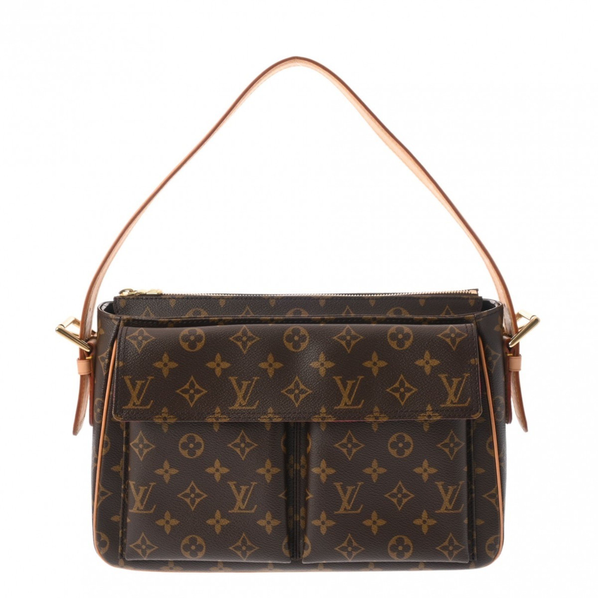 LOUIS VUITTON Louis Vuitton Monogram Vivacite GM Brown M51163 Women's Canvas Handbag