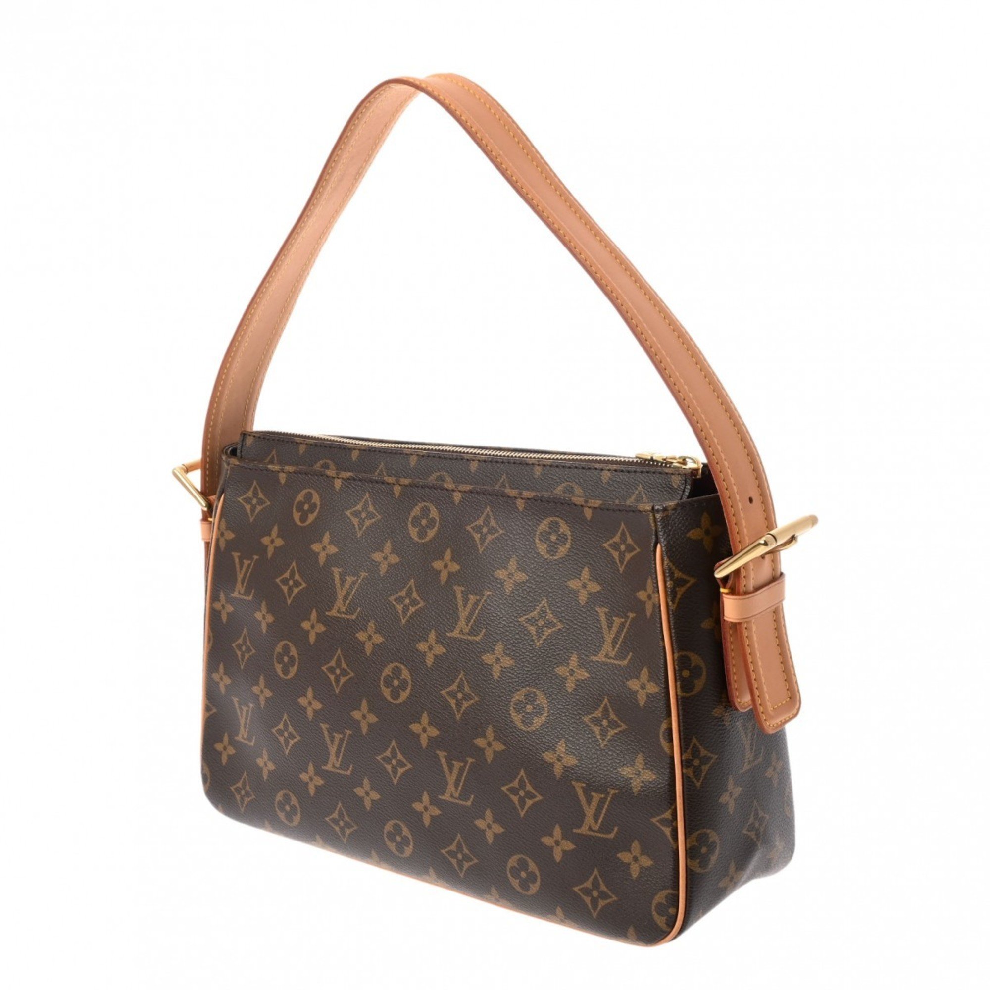 LOUIS VUITTON Louis Vuitton Monogram Vivacite GM Brown M51163 Women's Canvas Handbag