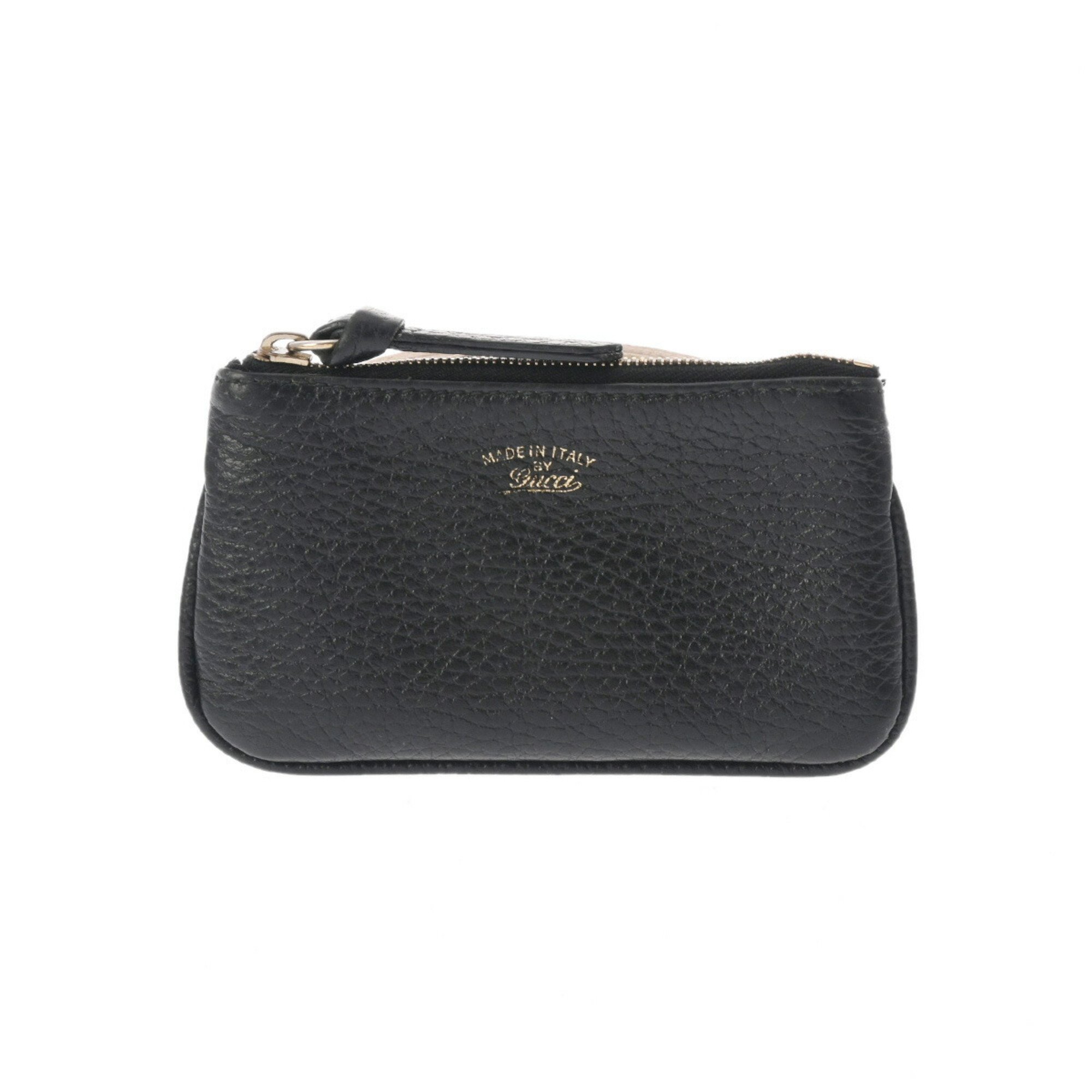 GUCCI Gucci Coin Purse Black 368879 Unisex Leather Case