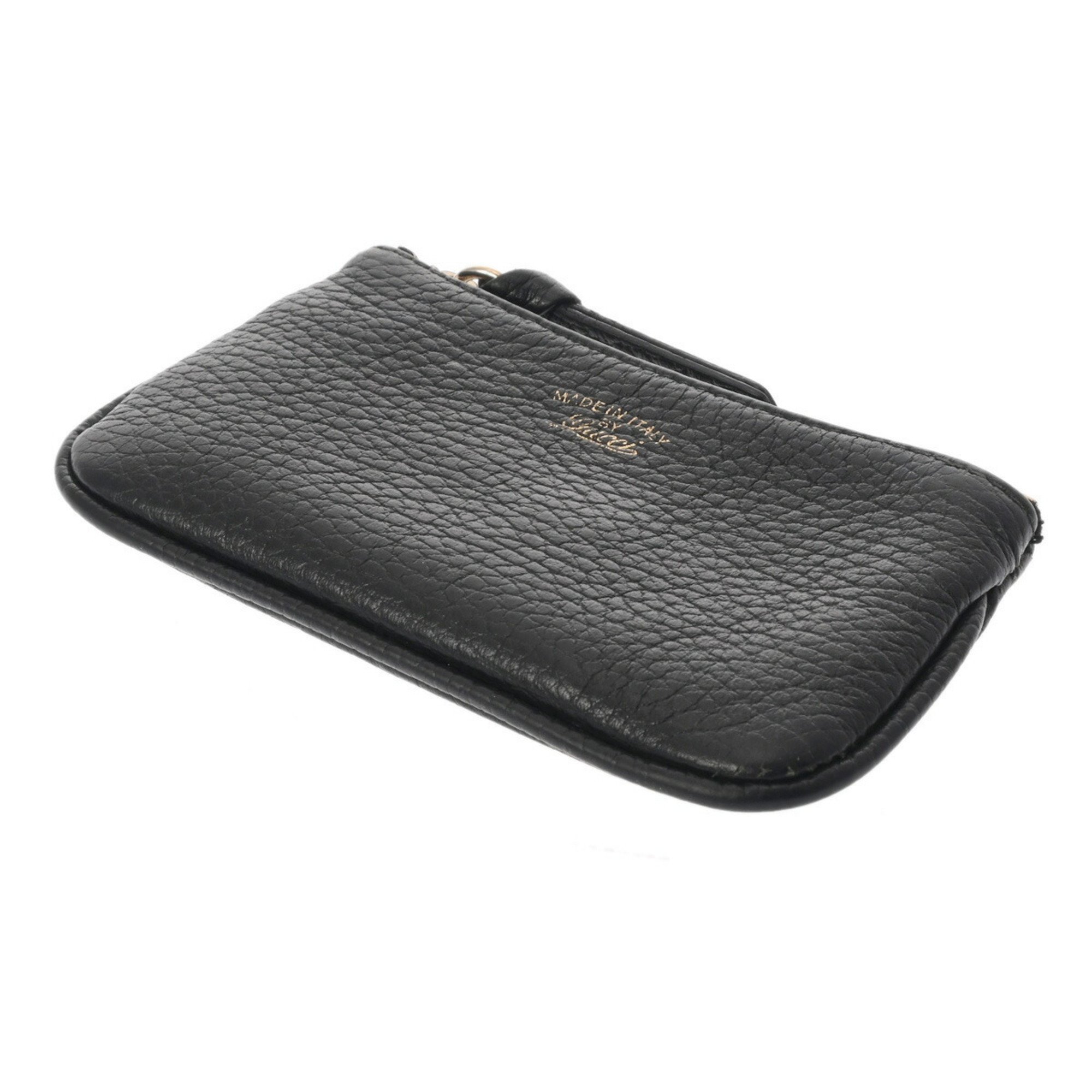 GUCCI Gucci Coin Purse Black 368879 Unisex Leather Case