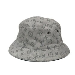 LOUIS VUITTON M76213 60 Chapeau Monogram Denim Hat White Women's