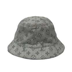 LOUIS VUITTON M76213 60 Chapeau Monogram Denim Hat White Women's