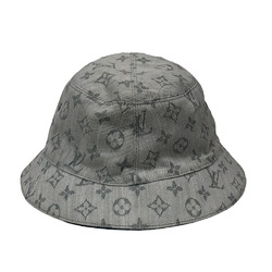 LOUIS VUITTON M76213 60 Chapeau Monogram Denim Hat White Women's