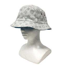 LOUIS VUITTON M76213 60 Chapeau Monogram Denim Hat White Women's