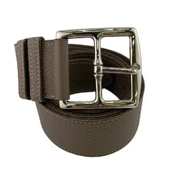 HERMES Etrivière 90 Belt Beige Unisex