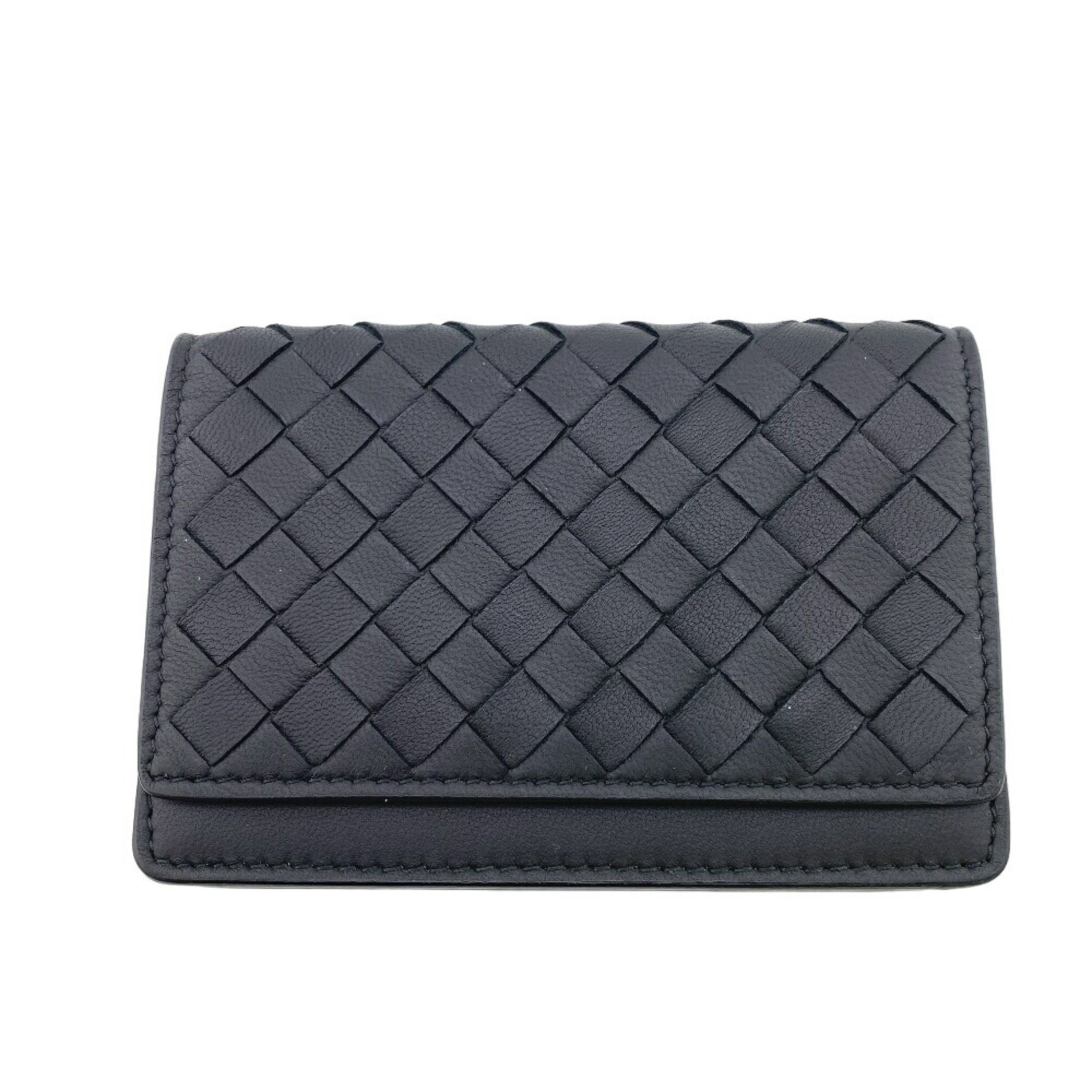 BOTTEGAVENETA Bottega Veneta Intrecciato Card Case Black Men's