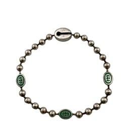 GUCCI Gucci Interlocking G 19 925 16.7g Ball Chain Bracelet Silver Unisex