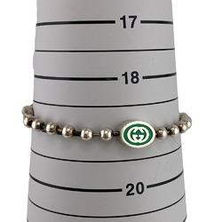 GUCCI Gucci Interlocking G 19 925 16.7g Ball Chain Bracelet Silver Unisex