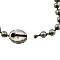 GUCCI Gucci Interlocking G 19 925 16.7g Ball Chain Bracelet Silver Unisex