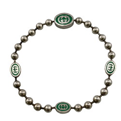 GUCCI Gucci Interlocking G 19 925 16.7g Ball Chain Bracelet Silver Unisex