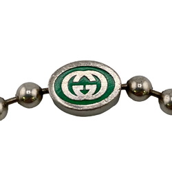 GUCCI Gucci Interlocking G 19 925 16.7g Ball Chain Bracelet Silver Unisex