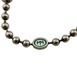 GUCCI Gucci Interlocking G 19 925 16.7g Ball Chain Bracelet Silver Unisex